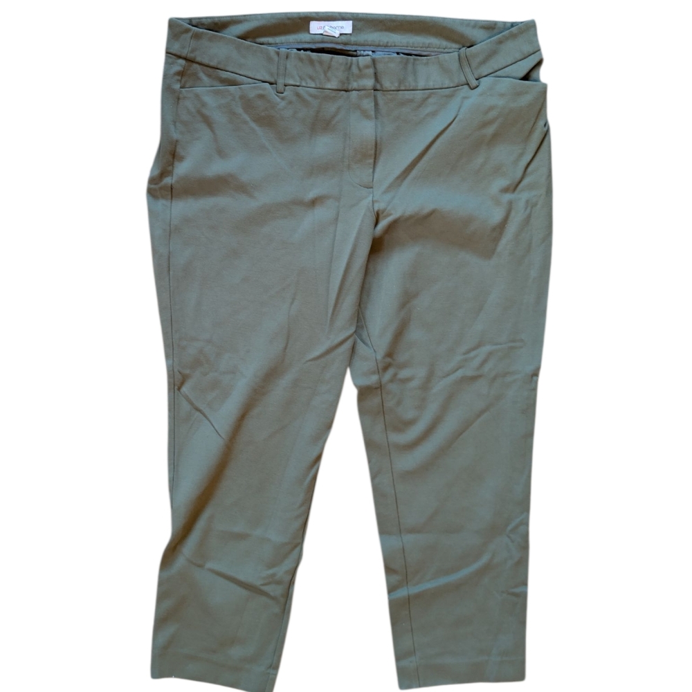 Liz Claiborne Women’s Olive Green Trousers Size 18, Straight Leg,‎ Workwear